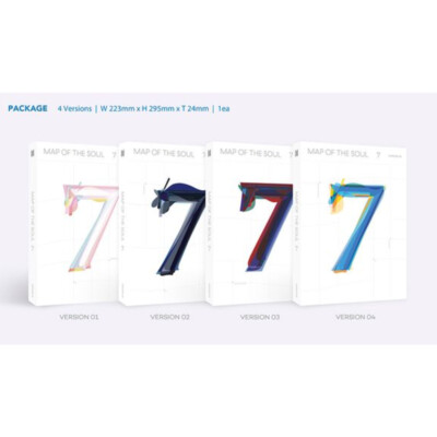 BTS MAP OF THE SOUL : 7 Album Ver Random CD+Photobook+Card+Etc+