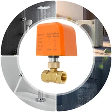 1/2" Motorised Ball Valve N/C AC 220V 50/60Hz Brass 2-wire Normally Closed