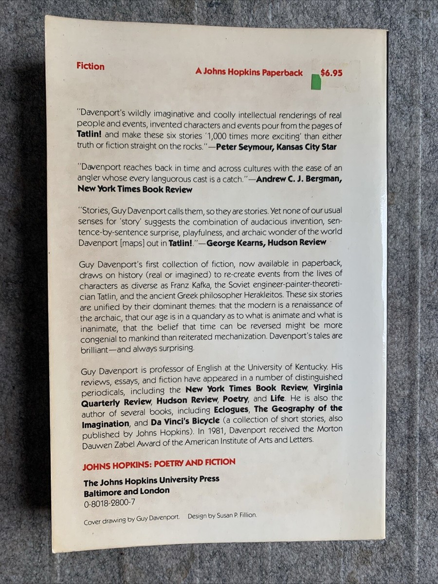 TATLIN! Guy Davenport 著 Tatlin! : Six Stories by Guy Davenport (1982, Trade