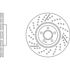 Apec Blue Brake Disc Front SDK7003 Fits Mercedes A Class & CLA Class & GLA Class