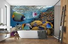 3D Submarine Fish G679 Wallpaper Mural Self-adhesive Removable Sticker Joy