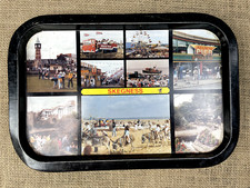 VINTAGE SKEGNESS METAL TRAY - 1970's / 1980's RETRO - SEASIDE BEACH MEMORABILIA