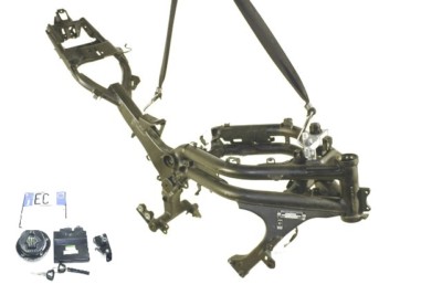 RAHMEN MIT DOKUMENTSCHILD UND ZÜNDSCHLÜSSELSATZ KAWASAKI ER-6 F ABS 2012 - 201
