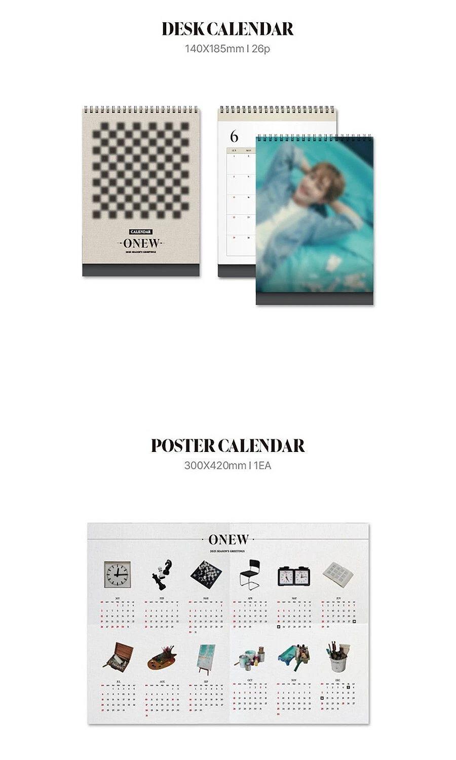 SHINee　オニュ　シーズングリーティング SHINEE ONEW 2025 SEASON'S GREETINGS/Calendar+Poster+Photo