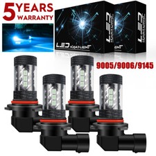 4x 8000k Ice Blue Combo 90059006 Led Headlight Low Beam Bulbs Kits Fog Light Wg 4x 8000k Ice Blue Combo 90059006 Led Headlight Low Beam Bulbs Kits Fog Light Wg