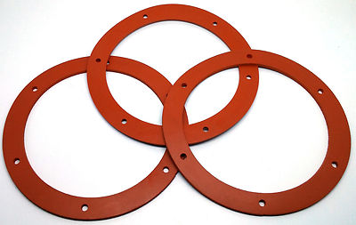 Stove & Fireplace 6'' Round Combustion Blower Exhaust Motor to Housing Gasket 3PK