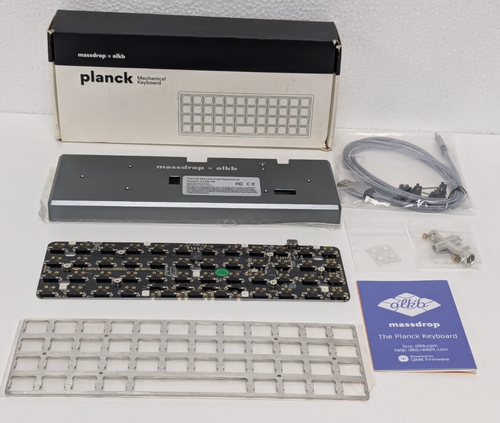 Drop + OLKB Planck REV6 High-Pro MX Compatible Plate No Keycaps/Switches Gray
