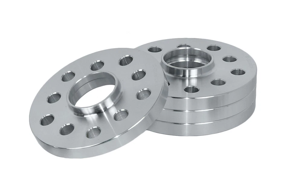 4 piezas espaciadores de rueda centrados en el buje 57,1 de grosor Audi 5x112 20 mm con pernos de orejetas 14x1,5 Foto 3 de 4