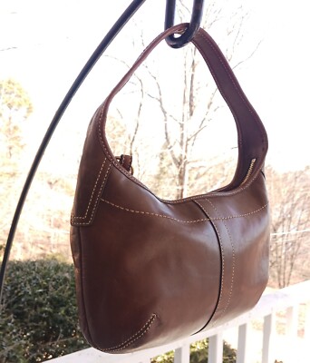 Coach 11282 MINI Tobacco Brown Leather Ergo Shoulder Bag | eBay