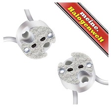 G4 Lampenfassungen 35-tlg. Set | Keramik Sockel Mit 10cm Kabel - Für LED & Halogen Leuchtmittel