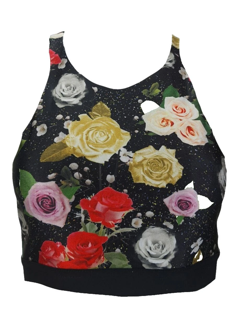 Poliéster Floral Sutiãs Esportivos