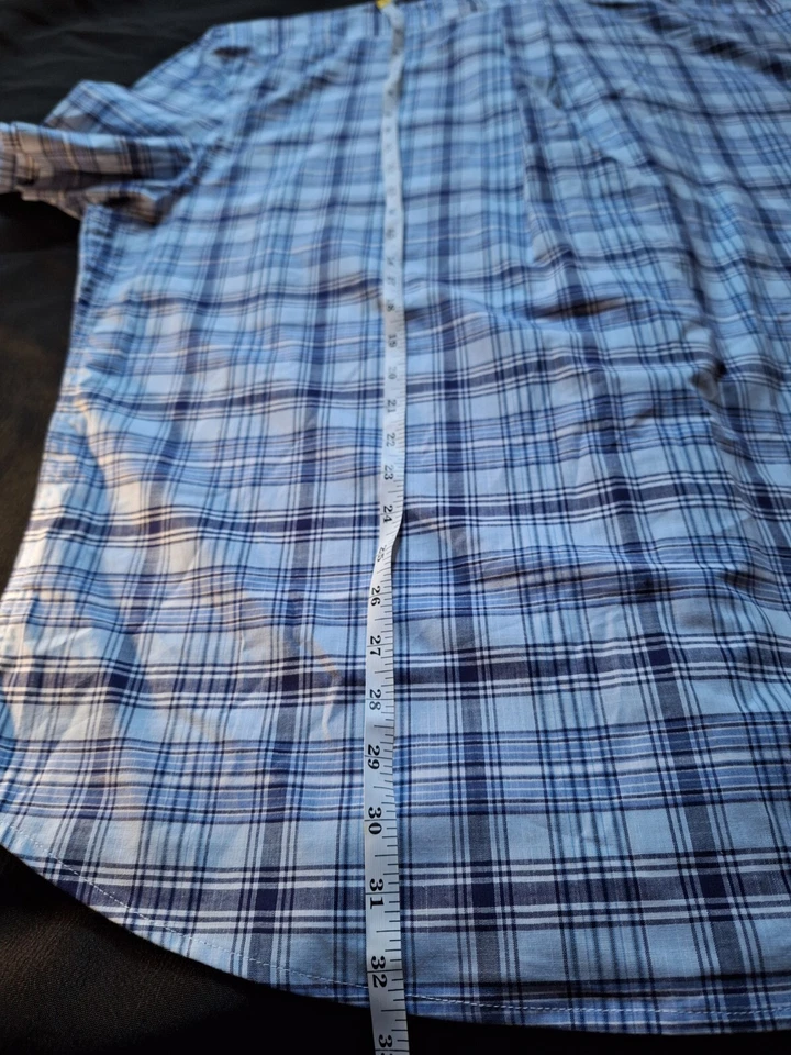 MAN U.S. POLO ASSN. CAMISA DE VESTIR AZUL A RAYAS CON BOTONES XL 17/17-1/2 34/35 Foto 4 de 4