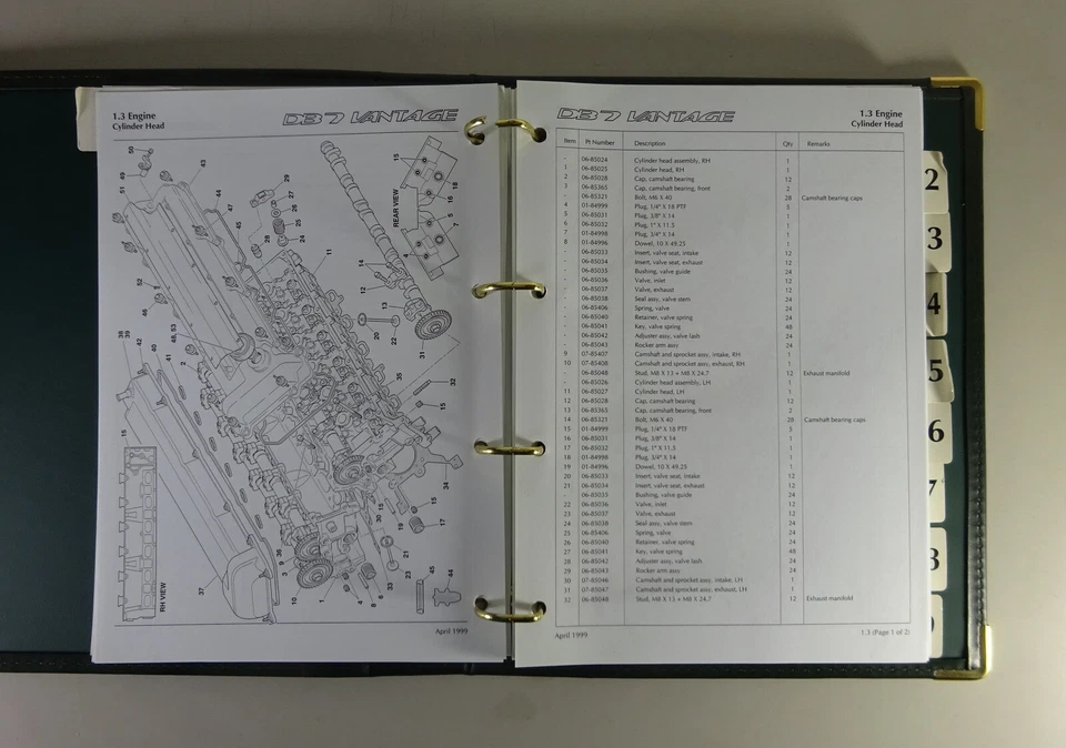 Catalogo Parti Aston Martin DB7 Vantage V12 '99-'04 Da 04/1999 - Immagine 3 di 4