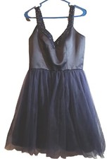 Vtg Y2k Party Dress Whimsigoth DarkFairy Moody Romantic Balletcore Beaded Mini