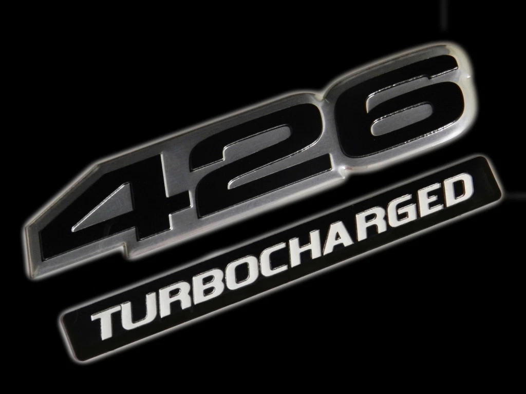 1 426 CI TURBOCHARGED HEMI ENGINE HO EMBLEM BLACK SILVER FOR CHRYSLER DODGE  | eBay