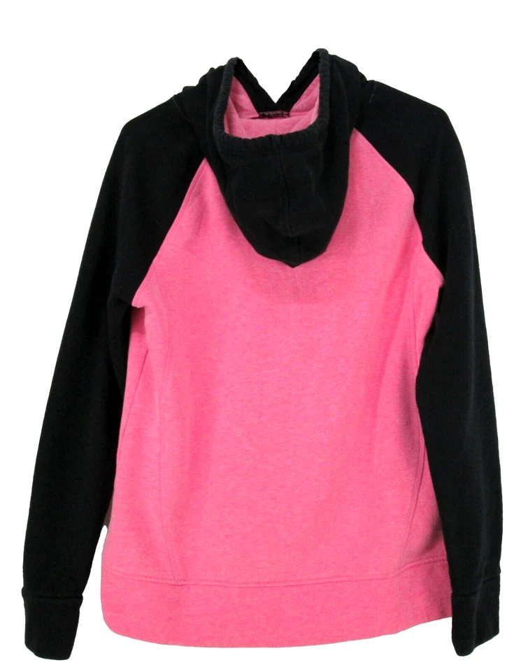 Sudadera con capucha deportiva Everlast para mujer grande color rosa negro pulóver Foto 2 de 4