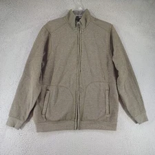 RFT Rainforest Jacket Mens Medium Full Zip Pockets Fleece Lining Cotton Blend