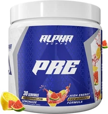 Alpha Supps Pre | Pre-Workout Powder for Men & Women Pump Focus Energy 30 Svgs