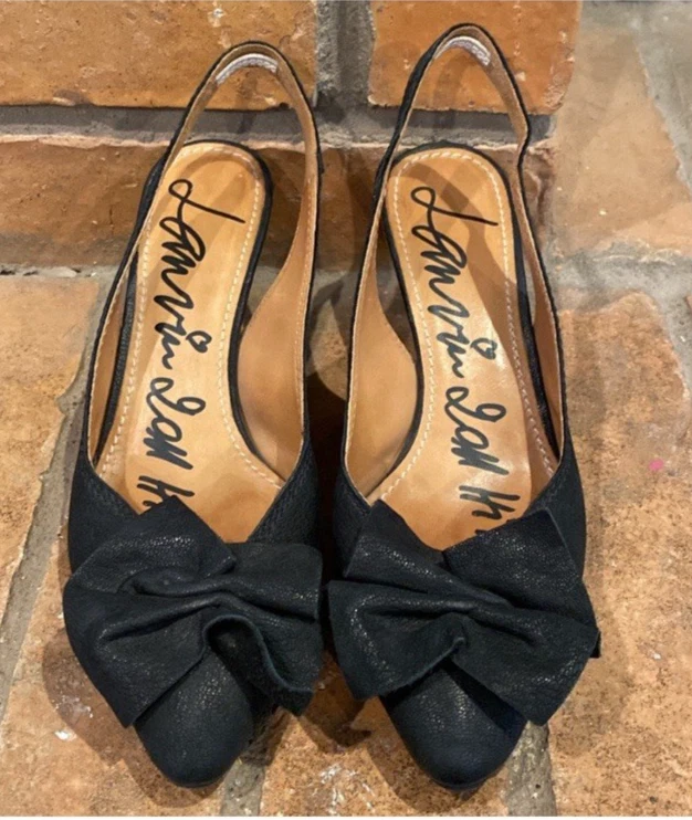 LANVIN Black Leather Slingback Pumps (Retails $950) - Women's Size EU 36 / US 6 - Image 2 of 4