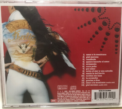 RARE cd 90s 80s Thalia Con Banda Amor A La Mexicana Piel Morena