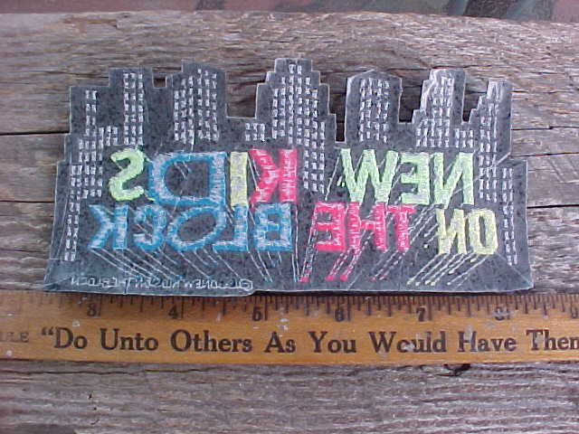 1990 NKOTB PATCH NEW KIDS ON THE BLOCK TRUE VINTAGE NOS COLORFUL