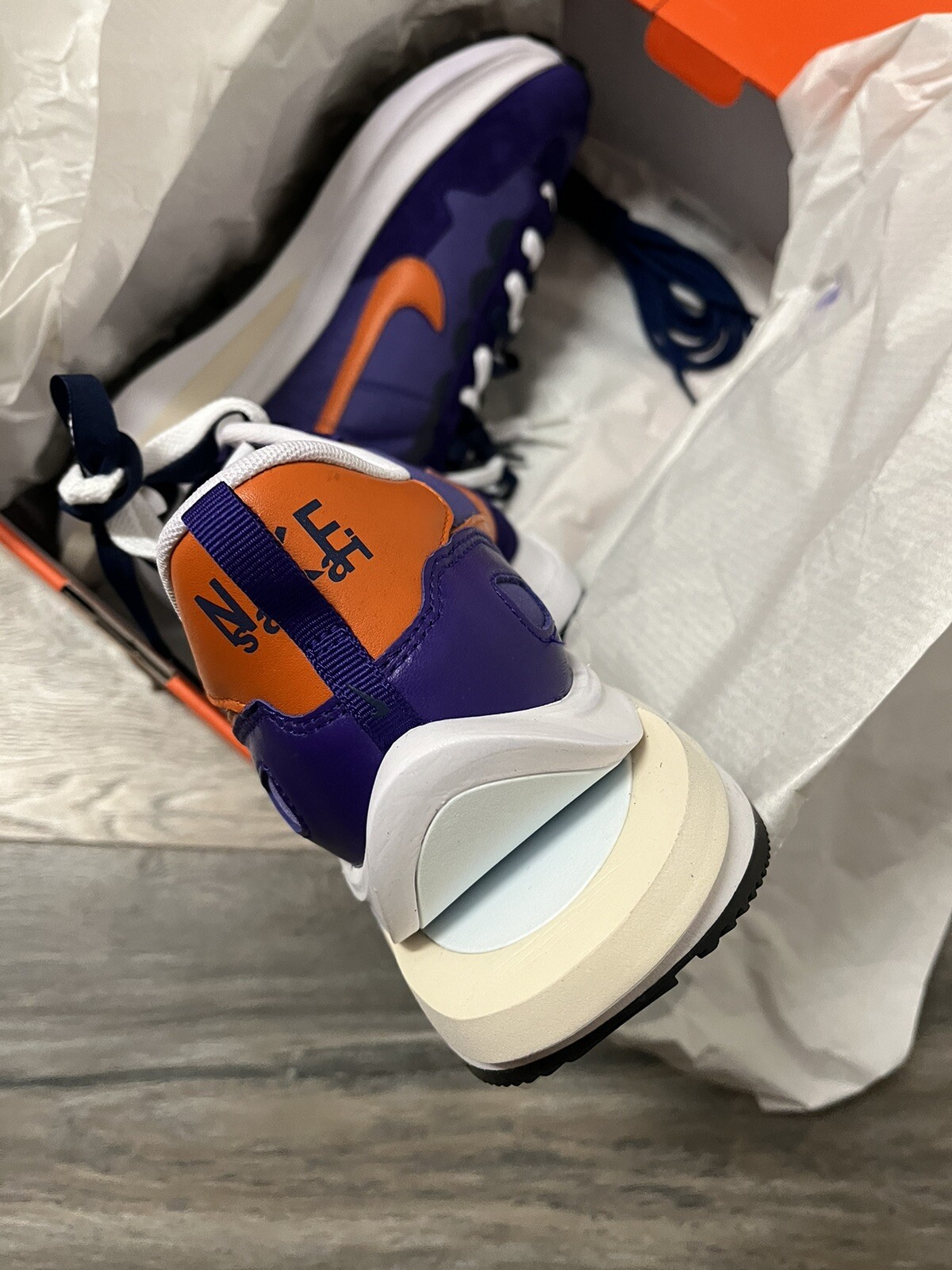 SACAI X NIKE Taglia 11 5 Nike VaporWaffle x Sacai iris scuro nuovissima DD1875 500