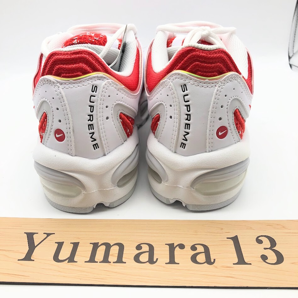Size 10.5 - Supreme x Nike Air Max Tailwind 4 University Red for
