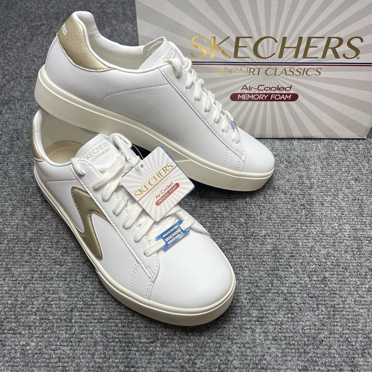 price white skechers shoes for women