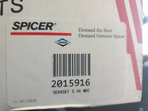 BORG WARNER M80 3.46 RATIO DANA SPICER DIFF GEARS GEAR SET CROWN WHEEL & PINION - Picture 6 of 6