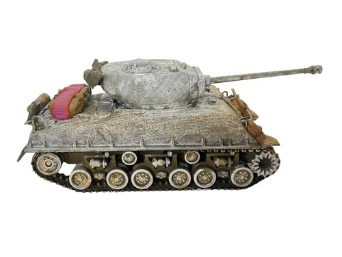 RARE! CORGI CC51017 M4A3E8 SHERMAN "BLOCKBUSTER" US BATTLE OF THE BULGE 1/50 ♤5 - Picture 6 of 13