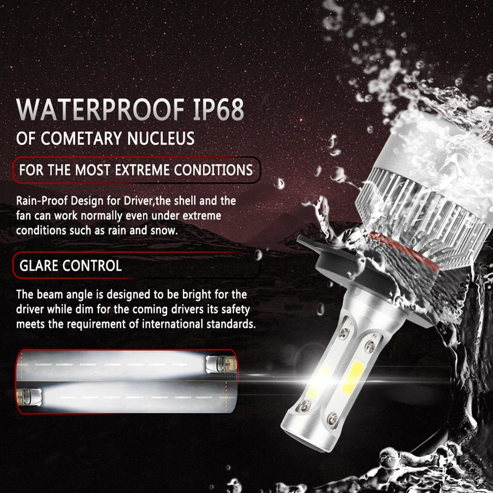 2 pares de bombillas antiniebla/diurnas 6000K 9005+H11 para Acura TL 2007-08 Foto 3 de 4
