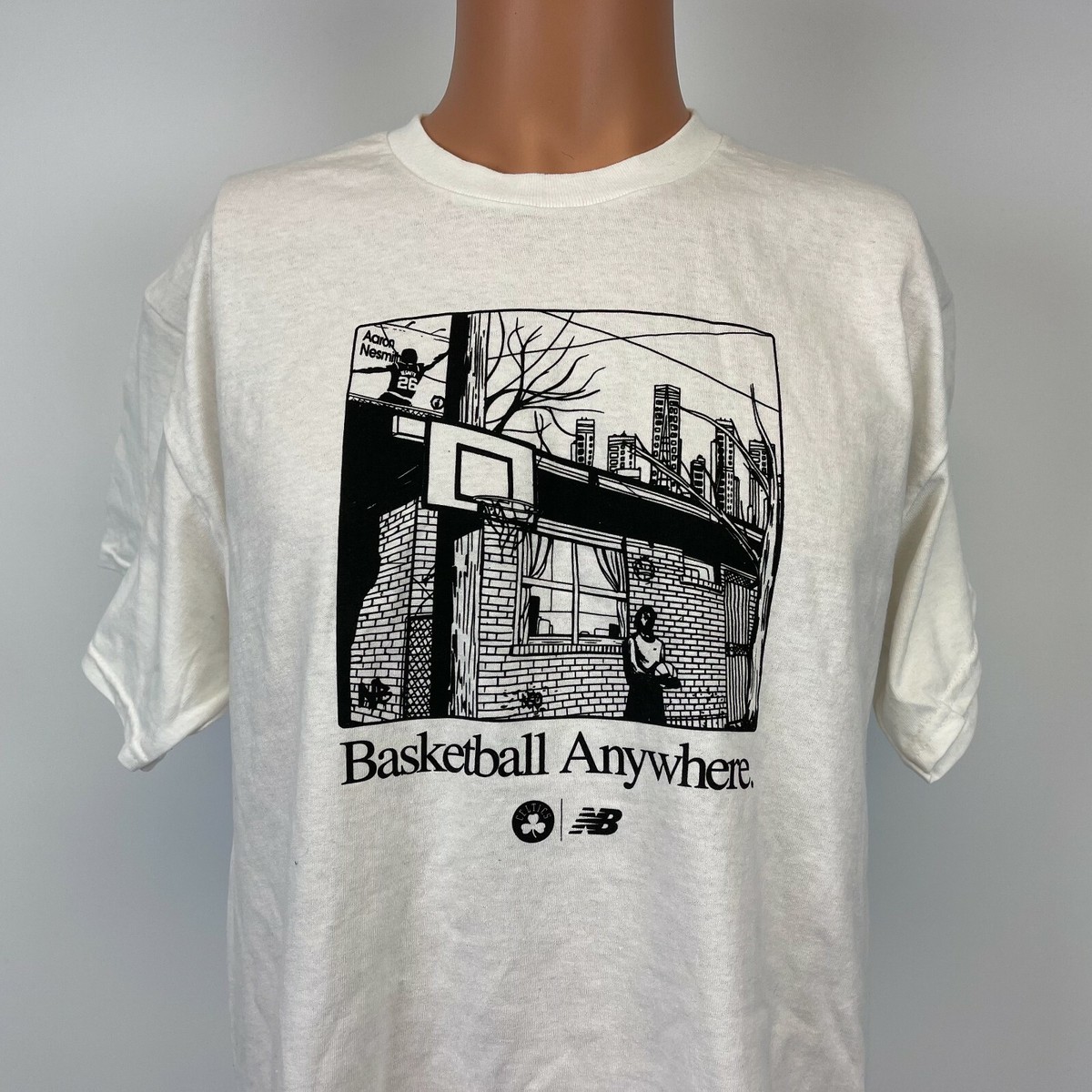 Boston Celtics Basketball Anywhere Game Giveaway T Shirt Aaron