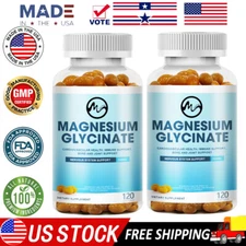 Magnesium Glycinate 500mg  With Zinc,D3 Improved Sleep, Stress , Anxiety Relief