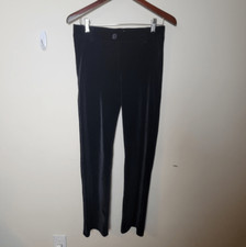 Betabrand Straight Leg Dress Pant Yoga Pant Black Velvet Small