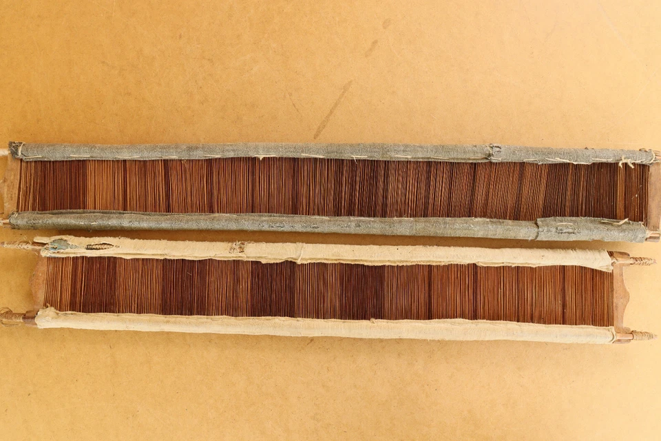 Vintage Decoration Weaving Loom Primitive Antique Wooden Reeds Farmhouse 19th - Image 4 of 4