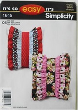 Simplicity 1645 It's So Easy Pillows Detachable Ruffle Sewing Pattern
