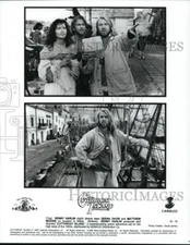 1995 Press Photo Renny Harlin, Matthew Modine & Geena Davis in CutThroat island