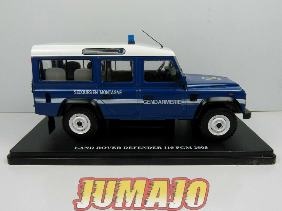 TES7 Voiture 1/24 Hachette Test GENDARMERIE LAND ROVER Defender 110 PGM 2005 - Photo 3/4