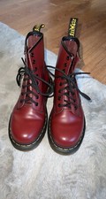 Image of Dr Martens Cherry Red boot- size 4