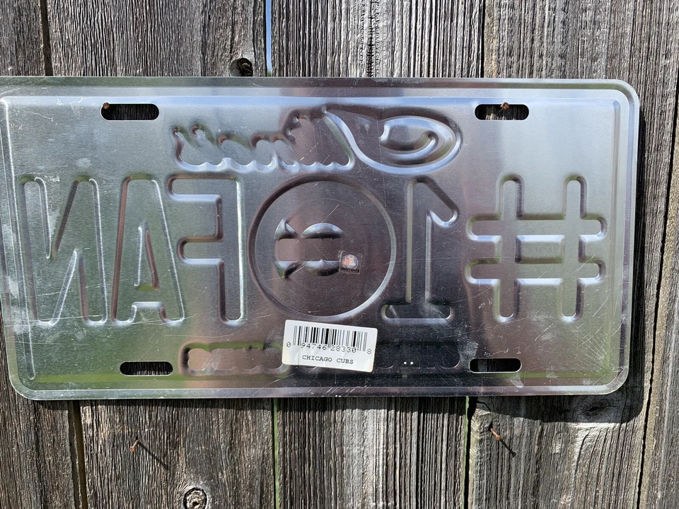 CHICAGO CUBS LICENSE PLATE #1 FAN COLLECTABLE - Image 4 of 4