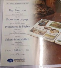 Creative Memories 12 x 12 Page Protectors Clear 15 Sheets Original Style NEW