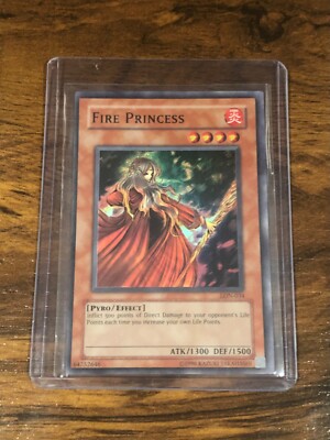 Fire Princess - LON-034 - 2003 Rare Holo Miscut - NM+ - YuGiOh!