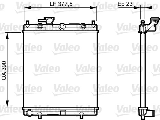 Radiateur Valeo 732718 pour remplacer un circuit de refroidissement moteur usé