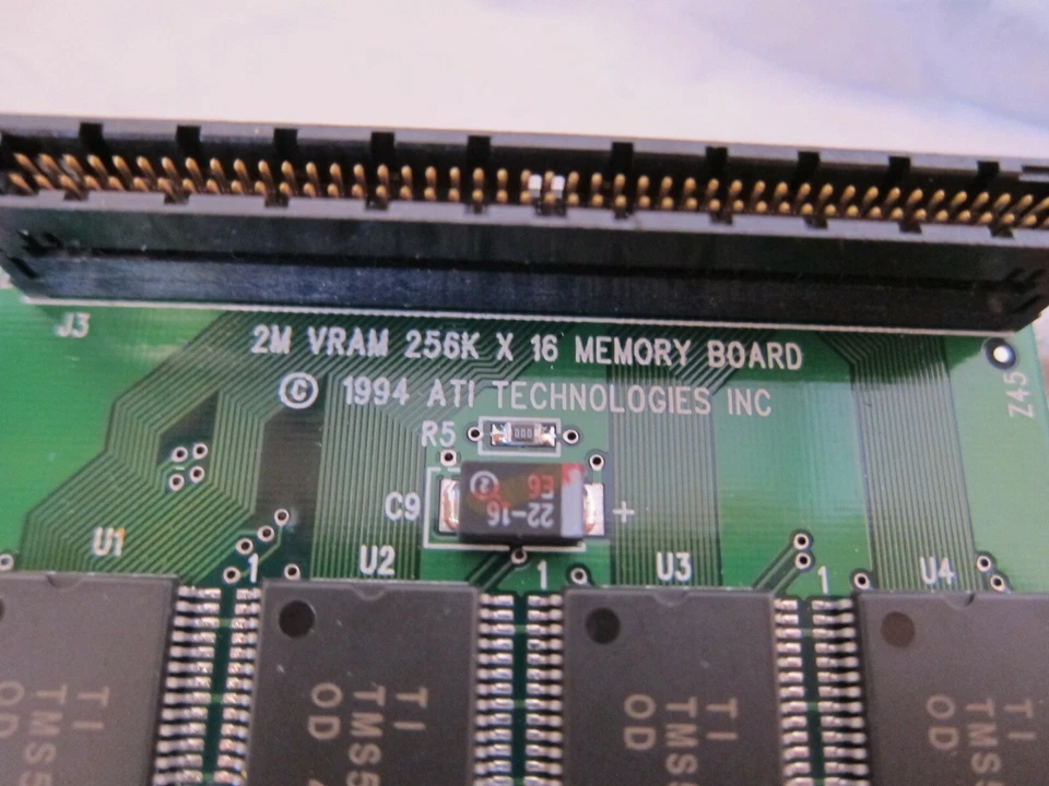 NOS 1994 ATI 2MB VRAM Memory Board Video Storage Upgrade Module 109-31600-00 - Image 3 of 4