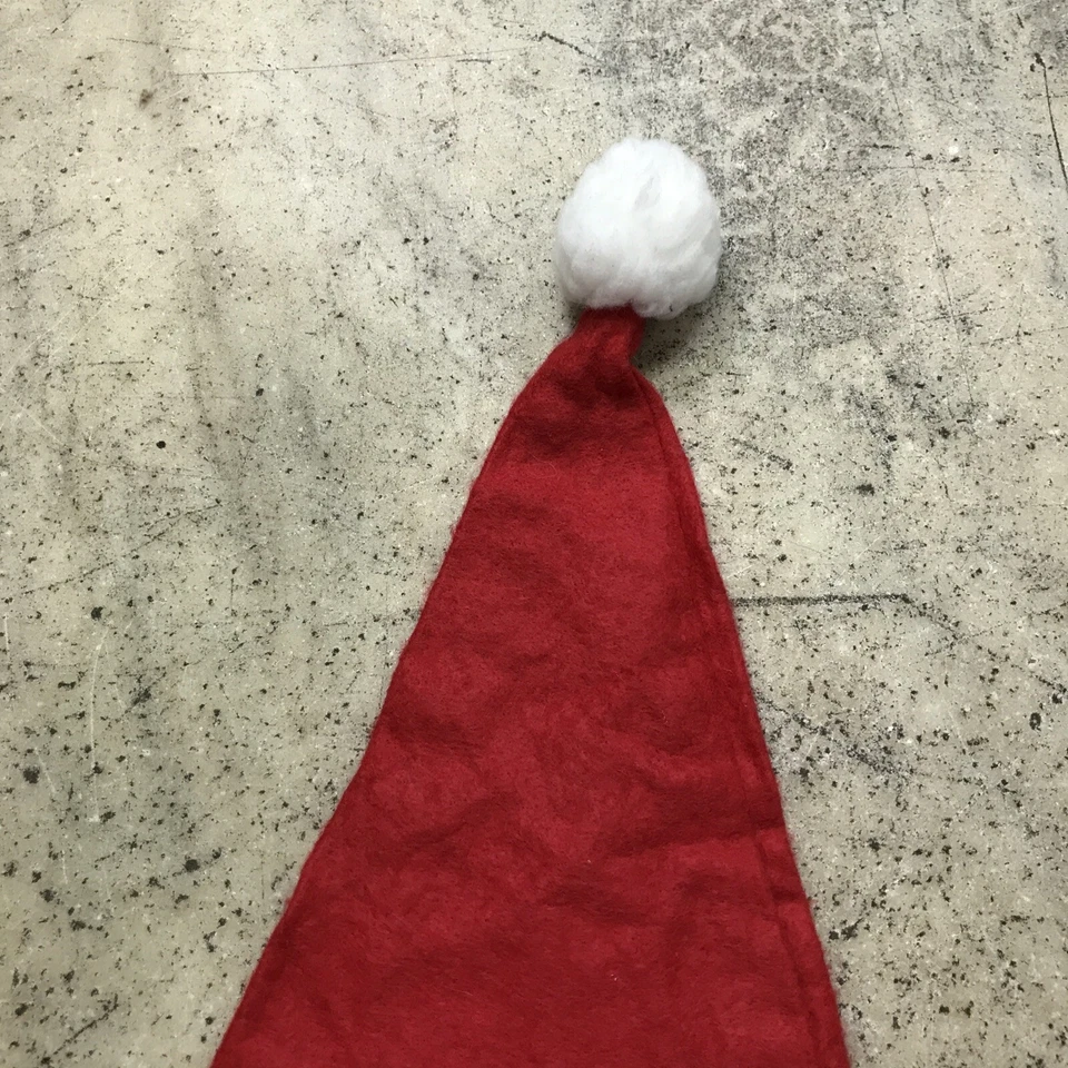 Rare Hy Vee Employee ADULT SANTA CLAUS HAT PLUSH RED CHRISTMAS PARTY - Fast Ship - Image 3 of 4
