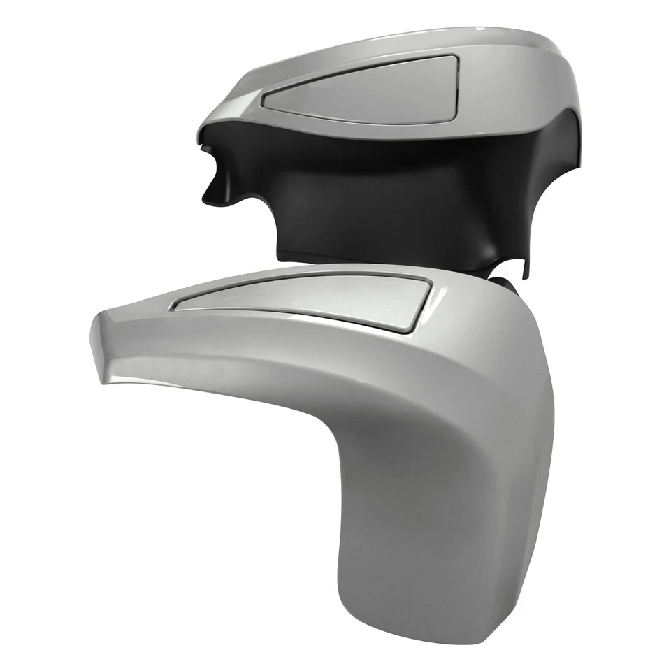 Carenados ventilados inferiores aptos para Indian Roadmaster 2015-2024 plata cuarzo metálico Foto 2 de 4