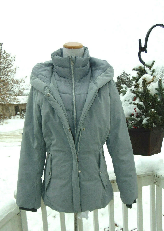 Zeroxposur 黑色标签夹克涤纶混纺派克大衣绝缘尺寸 S — 第 3/4 张图片