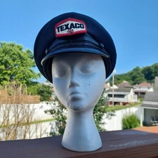 ORIGINAL 70's Vintage Texaco Service Station Attendant Hat Cap Size 7 1/4