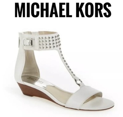 white low heel wedge sandals