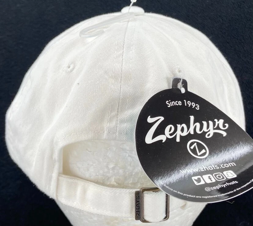 NEW Arizona State Sun Devils Zephyr White Slouch Adjustable Baseball Cap Hat OS - Image 4 of 4